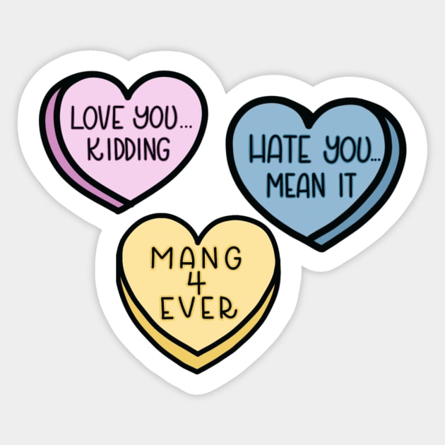 Ginny and Georgia Inspired Candy Hearts Sticker by trippyzipp